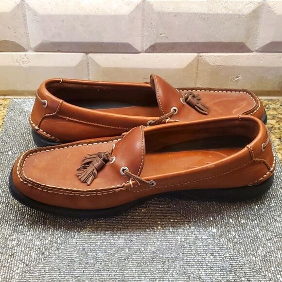 SOLD!!! TOMMY BAHAMA Leather Tassel Loafers - Size 10M - Picture 6 of 10